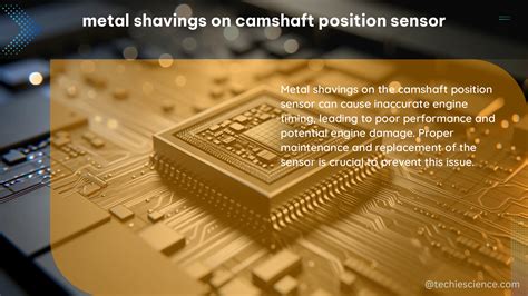 metal shavings on camshaft position sensor