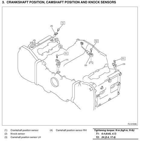 subaru camshaft position sensor bank 1 location