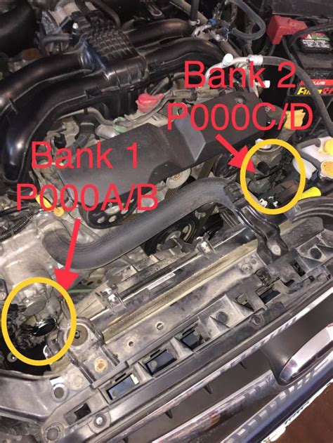 subaru camshaft position sensor bank 2 location